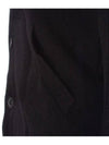 Men's Lens Wappen Lambswool Cardigan Black - CP COMPANY - BALAAN 10