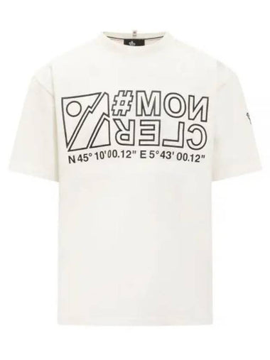 8C00006 83927 034 Grenoble logo short sleeve t shirt - MONCLER - BALAAN 1