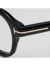 Blue light blocking glasses frame TF5871B 001 square black horn - TOM FORD - BALAAN 5