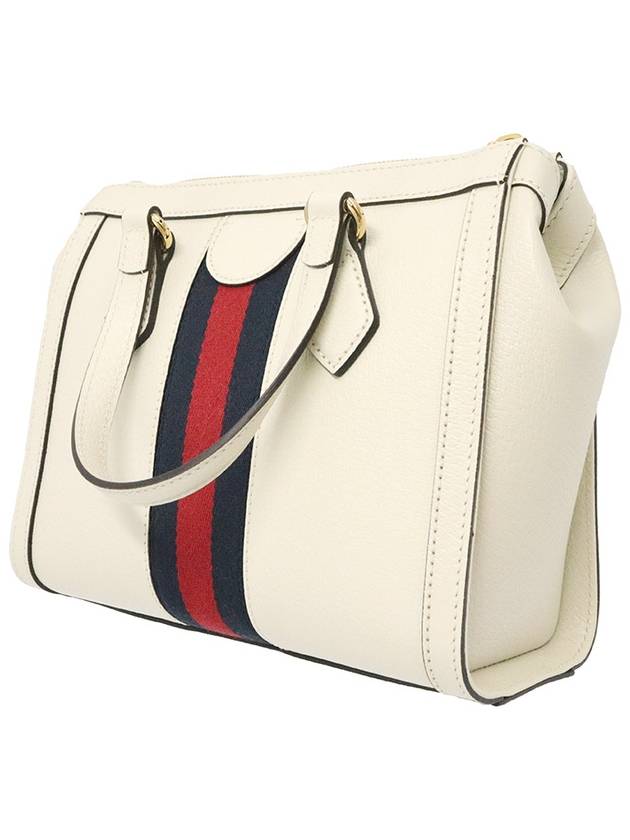 Women s Gucci 719882 White Leather WEB Gold Ophidia Top Handle 2WAY gt bag Gangbuk used luxury goods - GUCCI - BALAAN 6