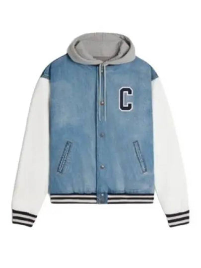 Teddy Loose Bomber Jacket Blue - CELINE - BALAAN 2