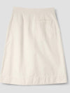 Cinch Waist Cotton A-Line Skirt Off White - MARGARET HOWELL - BALAAN 3