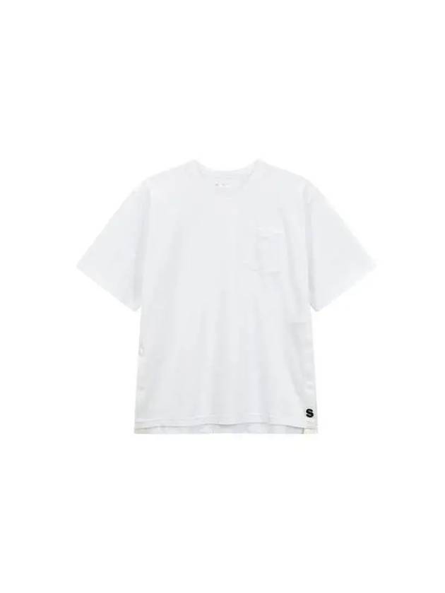 Men s Embellished Pocket T Shirt White - SACAI - BALAAN 1