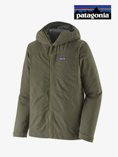 Men s Boulder Fork Rain Jacket Basin Green - PATAGONIA - BALAAN 2