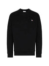 Tricolor Fox Patch Sweatshirt Black - MAISON KITSUNE - BALAAN 1