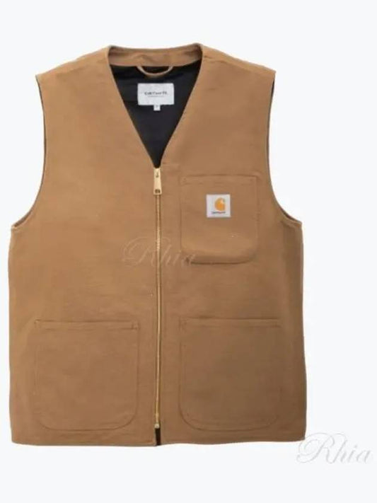 Arbor Cotton Canvas Vest Brown - CARHARTT WIP - BALAAN 2