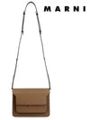 Saffiano Trunk Medium Shoulder Bag Brown - MARNI - BALAAN 8