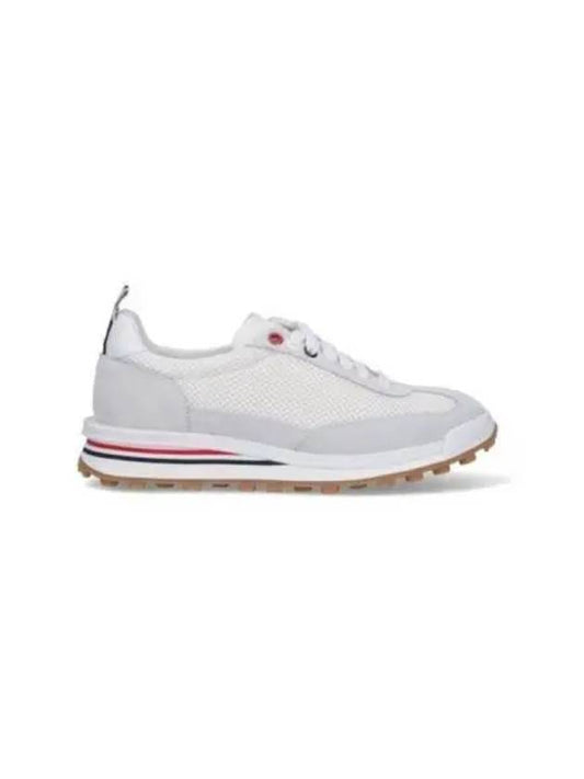 Thom Women Browne Nylon Tech Runner Low Top Sneakers Grey White - THOM BROWNE - BALAAN 2