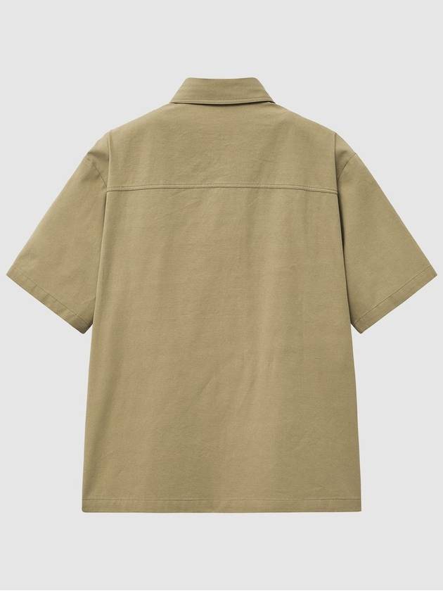 Utility Short Sleeve Shirt Beige - TABB LUDENS - BALAAN 5