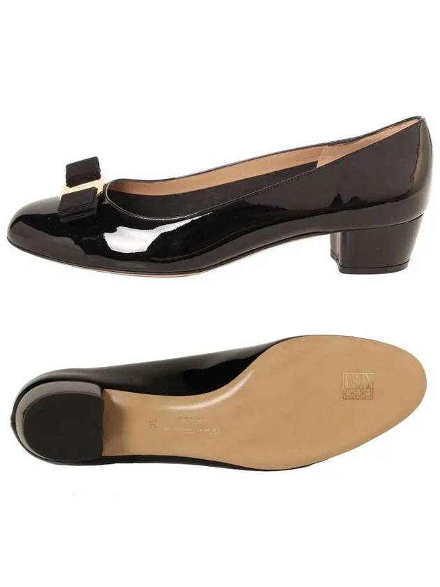 Women's Vara Bow Pumps Black - SALVATORE FERRAGAMO - BALAAN 4