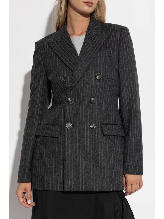 Ami Alexandre Mattiussi Wool Blazer, Women's, Grey - AMI - BALAAN 3