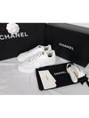 CC Logo Calfskin Low Top Sneakers White - CHANEL - BALAAN 7