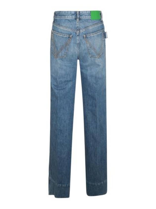 Women's Vintage Wide Jeans Blue - BOTTEGA VENETA - BALAAN 4