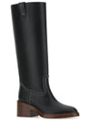 Women's Malo Long Boots Black - CHLOE - BALAAN 3