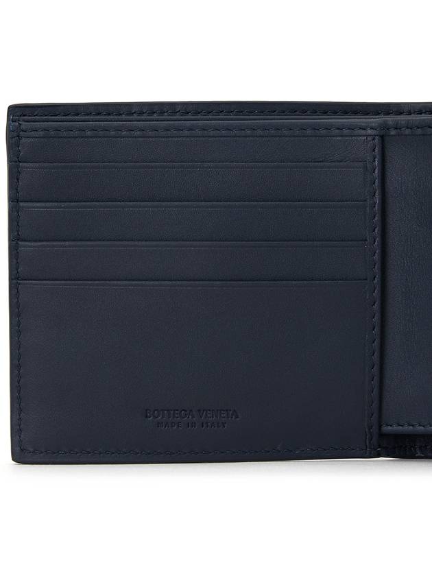 Intrecciato Weaving Half Wallet Navy - BOTTEGA VENETA - BALAAN 7