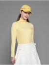 Functional Warm Span Mock Neck Soft Yellow T-shirt DO5232TS02-3 - DOYOUKNOWMC GOLF WEAR - BALAAN 4