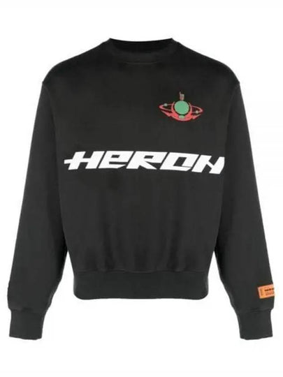 Logo Printing Sweatshirt Black Light Green - HERON PRESTON - BALAAN 2