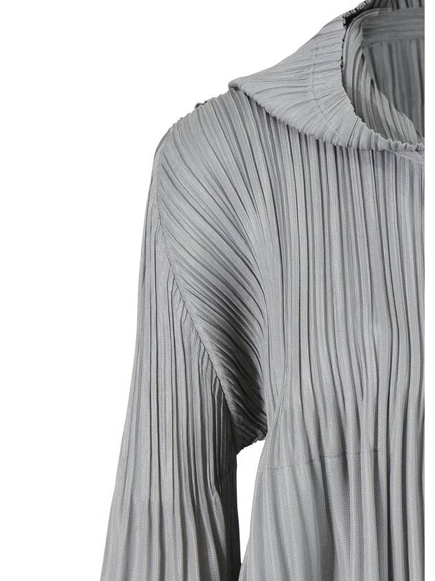 Fluffy Basic Hooded Jacket Light Grey - ISSEY MIYAKE - BALAAN 3