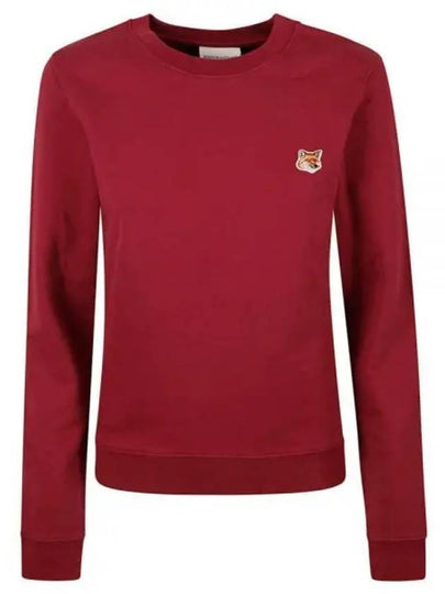 Fox Head Patch Regular Sweatshirt Red - MAISON KITSUNE - BALAAN 2