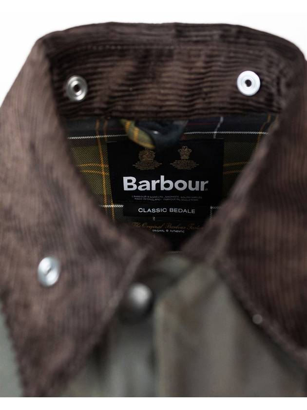 Men's Classic Bedale Wax Jacket Olive - BARBOUR - BALAAN 4