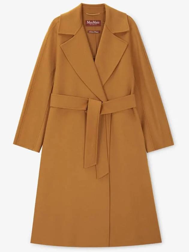 Cles Virgin Wool Single Coat Camel - MAX MARA - BALAAN 3