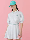 Volume sleeve golf dress LGREY - MONBIRDIE GOLF - BALAAN 4