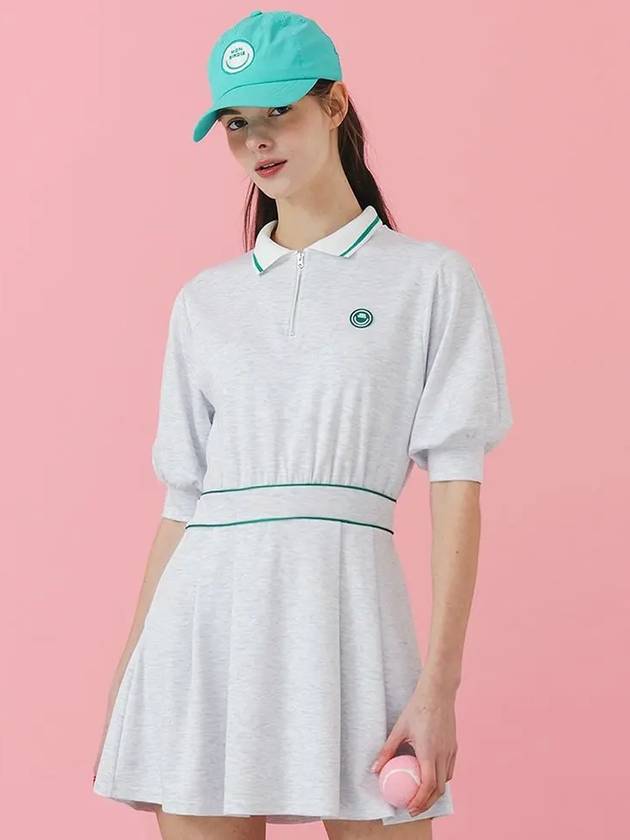 Volume sleeve golf dress LGREY - MONBIRDIE GOLF - BALAAN 4