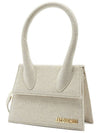 Le Chiquito Moyen Tote Bag Light Gray - JACQUEMUS - BALAAN.