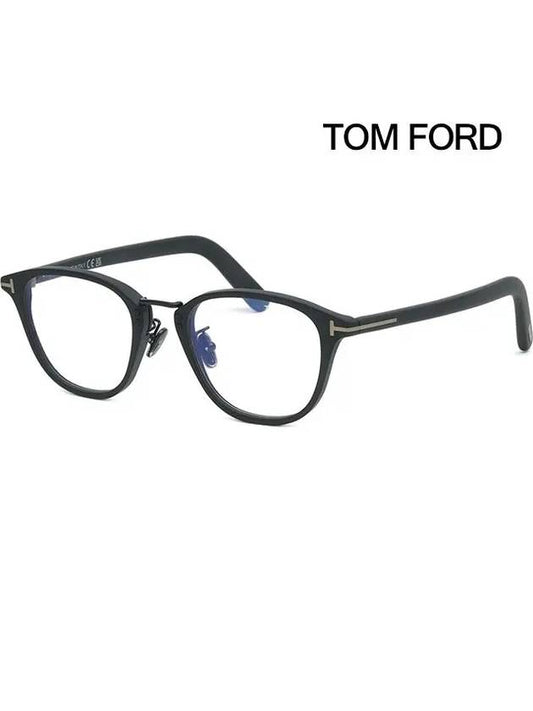 Blue Light Blocking Glasses Frame TF5919DB 002 Men Women Fashion Horned Rim Asian Fit - TOM FORD - BALAAN 1