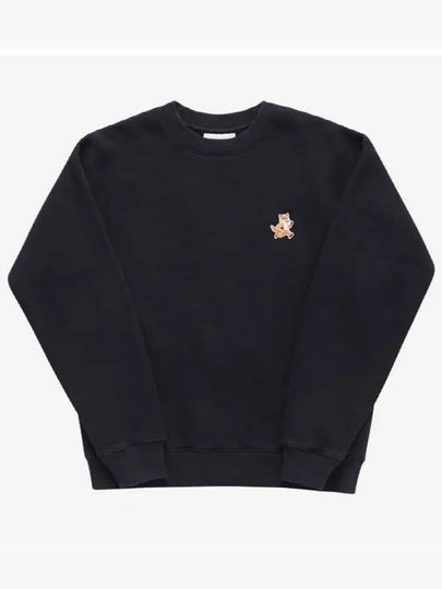 Speedy Fox Patch Comfort Sweatshirt Black - MAISON KITSUNE - BALAAN 2