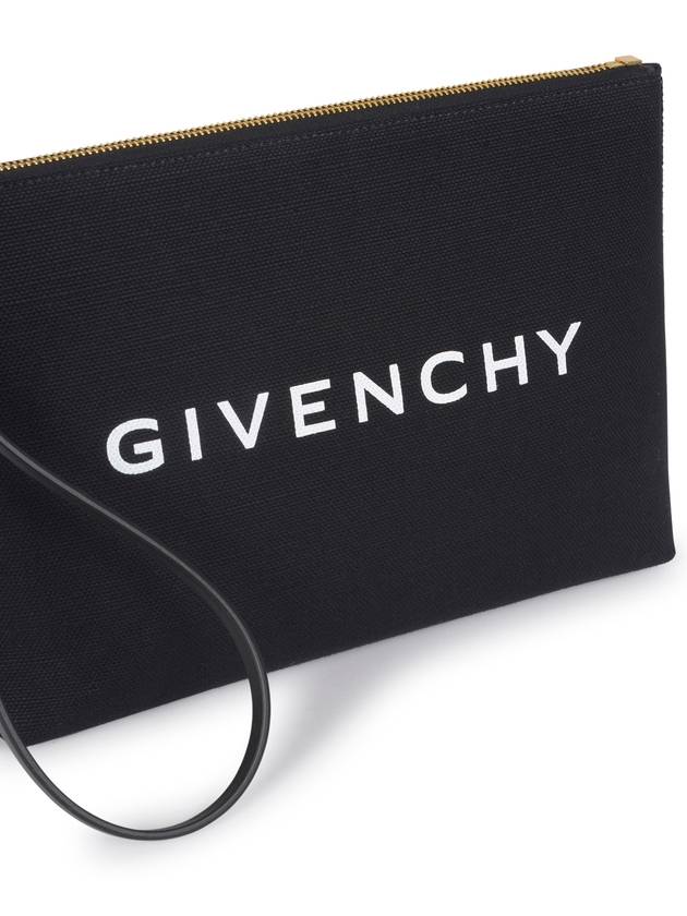 Logo Print Large Pouch Bag Black - GIVENCHY - BALAAN 5