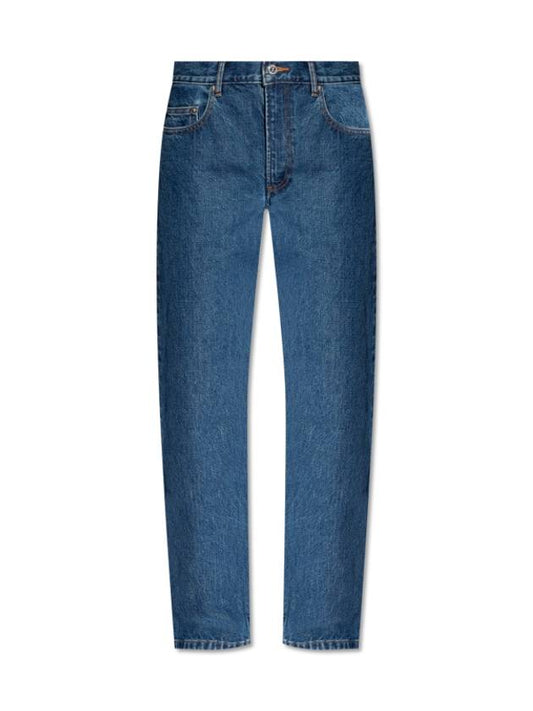 Relaxed Denim Cotton Straight Jeans Navy - A.P.C. - BALAAN 1