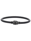 Skull Rubber Bracelet Black - ALEXANDER MCQUEEN - BALAAN 2