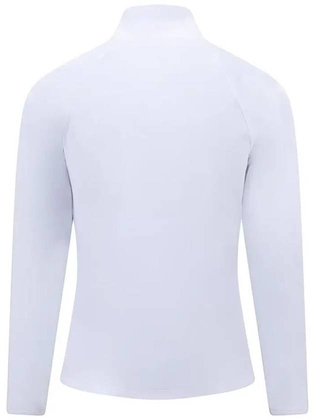 Logo Half Zip Up High Neck Long Sleeve T-Shirt White - G/FORE - BALAAN 4