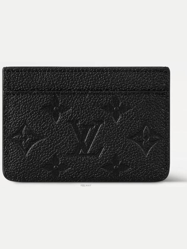 Monogram Empreinte Card Wallet Black - LOUIS VUITTON - BALAAN 7