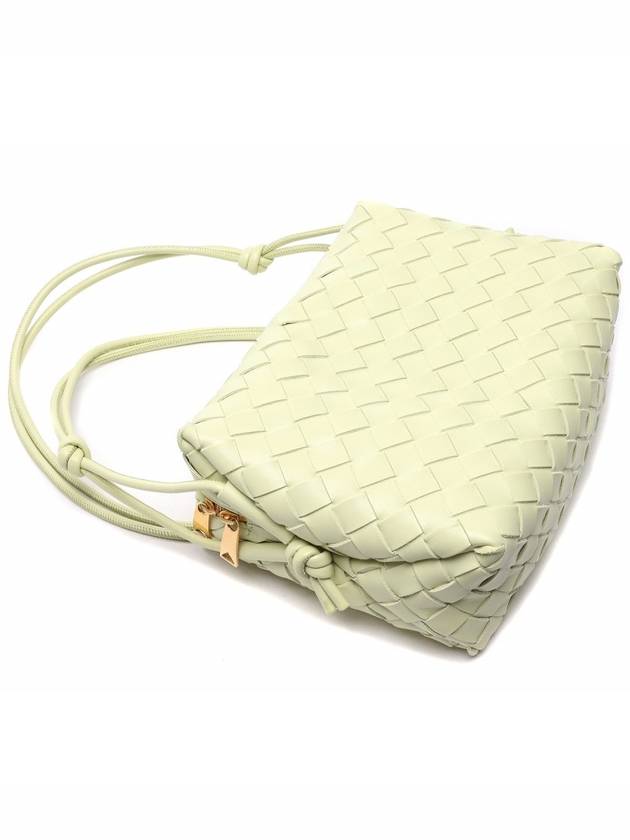 Loop Intrecciato Weaving Small Cross Bag Acid Green - BOTTEGA VENETA - BALAAN 6