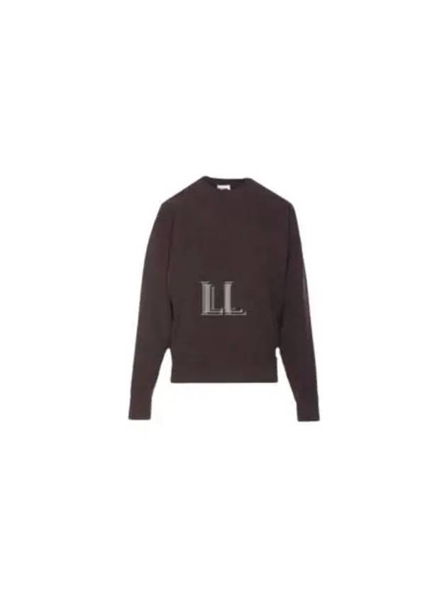 Crew Neck Sweatshirt Taupe Fonce - SAINT LAURENT - BALAAN 2