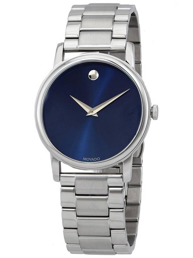 Movado Classic Museum Quartz Navy Dial Men's Watch 2100015 - MOVADO - BALAAN 1