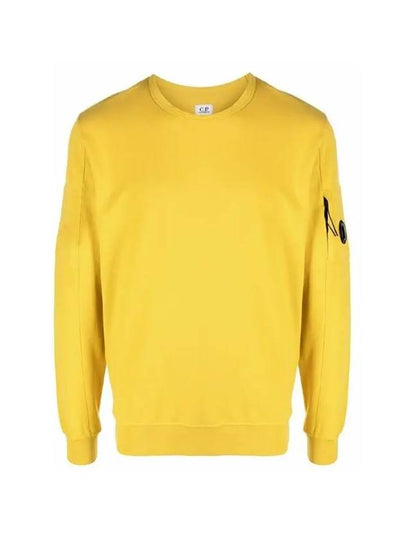 Men's Light Fleece Lens Wappen Sweatshirt Yellow - CP COMPANY - BALAAN 2