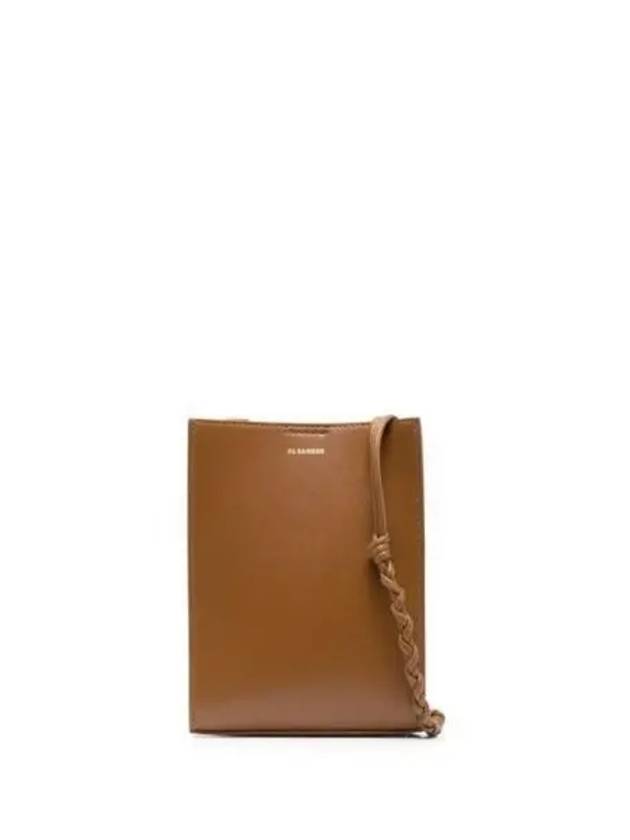 Tangle Smooth Leather Small Cross Bag Brown - JIL SANDER - BALAAN 2