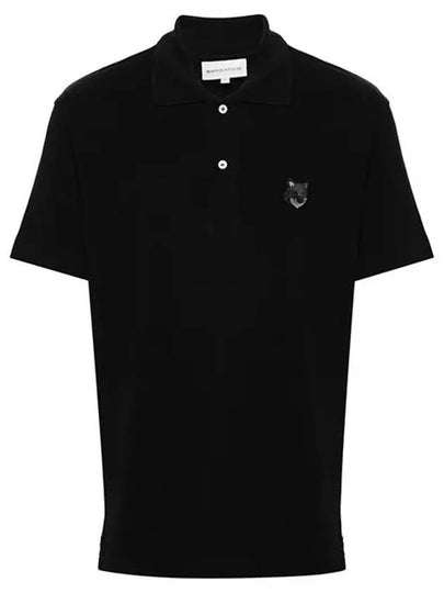 Bold Fox Head Patch Comfort Polo Shirt Black - MAISON KITSUNE - BALAAN 2