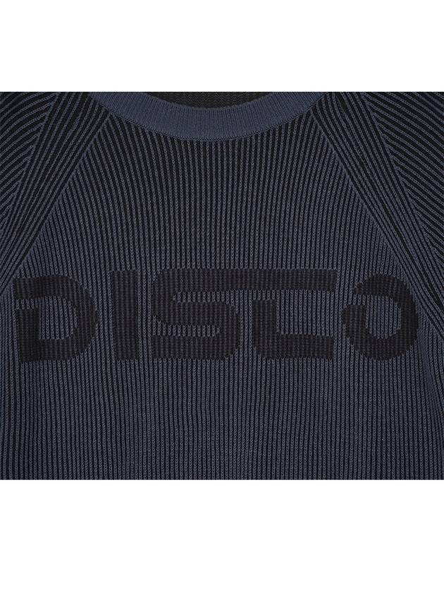 DISCO twotone short sleeve knit navy - HIGH SCHOOL DISCO - BALAAN 4