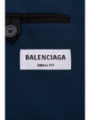Logo Blazer Wool Overfit Women's S Size Jacket - BALENCIAGA - BALAAN 8