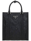 Antique Nappa Leather Mini Tote Bag Black - PRADA - BALAAN 2