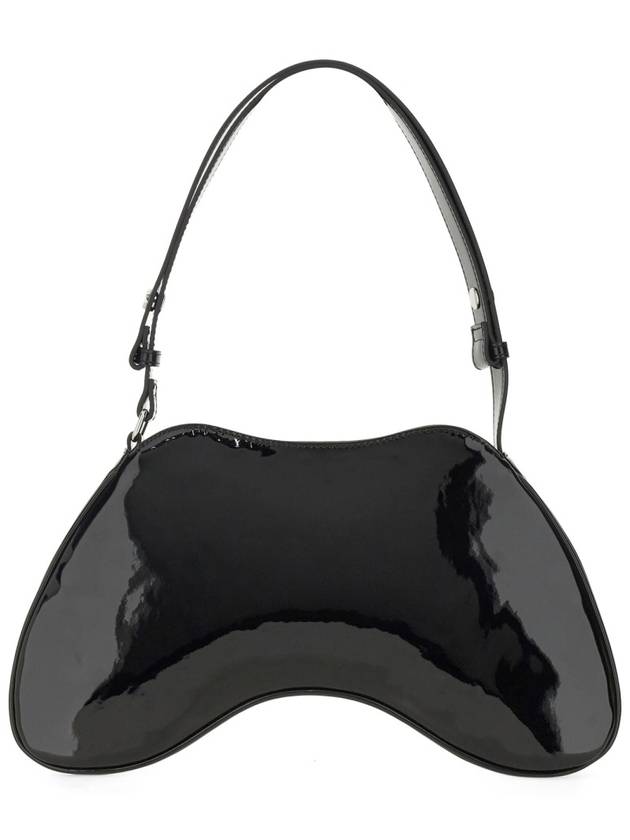 Play Logo Decorated Shoulder Bag Black - DIESEL - BALAAN 3