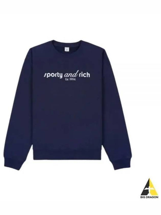 Tank Crewneck NavyWhite CRAW2316NA - SPORTY & RICH - BALAAN 1