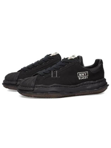 A08FW735 BLKBLK Blakey canvas low top sneakers - MIHARA YASUHIRO - BALAAN 1