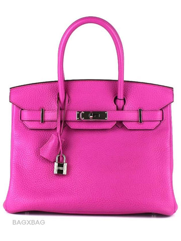 HM Birkin 30 Hot Pink Silver HM42BG010 - HERMES - BALAAN 1