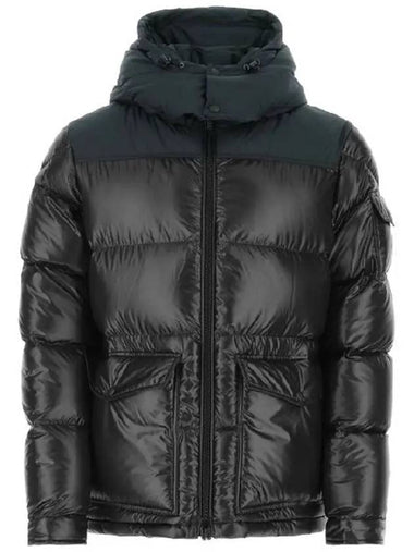 MASAYA Logo Patch Hooded Padded Jacket Black 1A002 55 595ZJ 999 - MONCLER - BALAAN 1