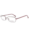 Eyewear Square Metal Glasses Red - ERMENEGILDO ZEGNA - BALAAN 1